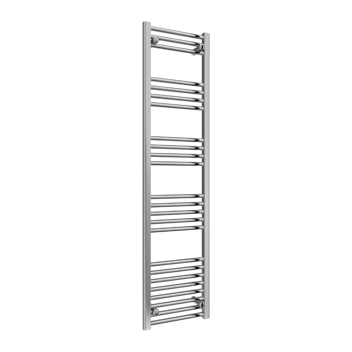 Reina Capo Flat Mild Steel Wall Mounted Heated Towel Rail Radiator Chrome