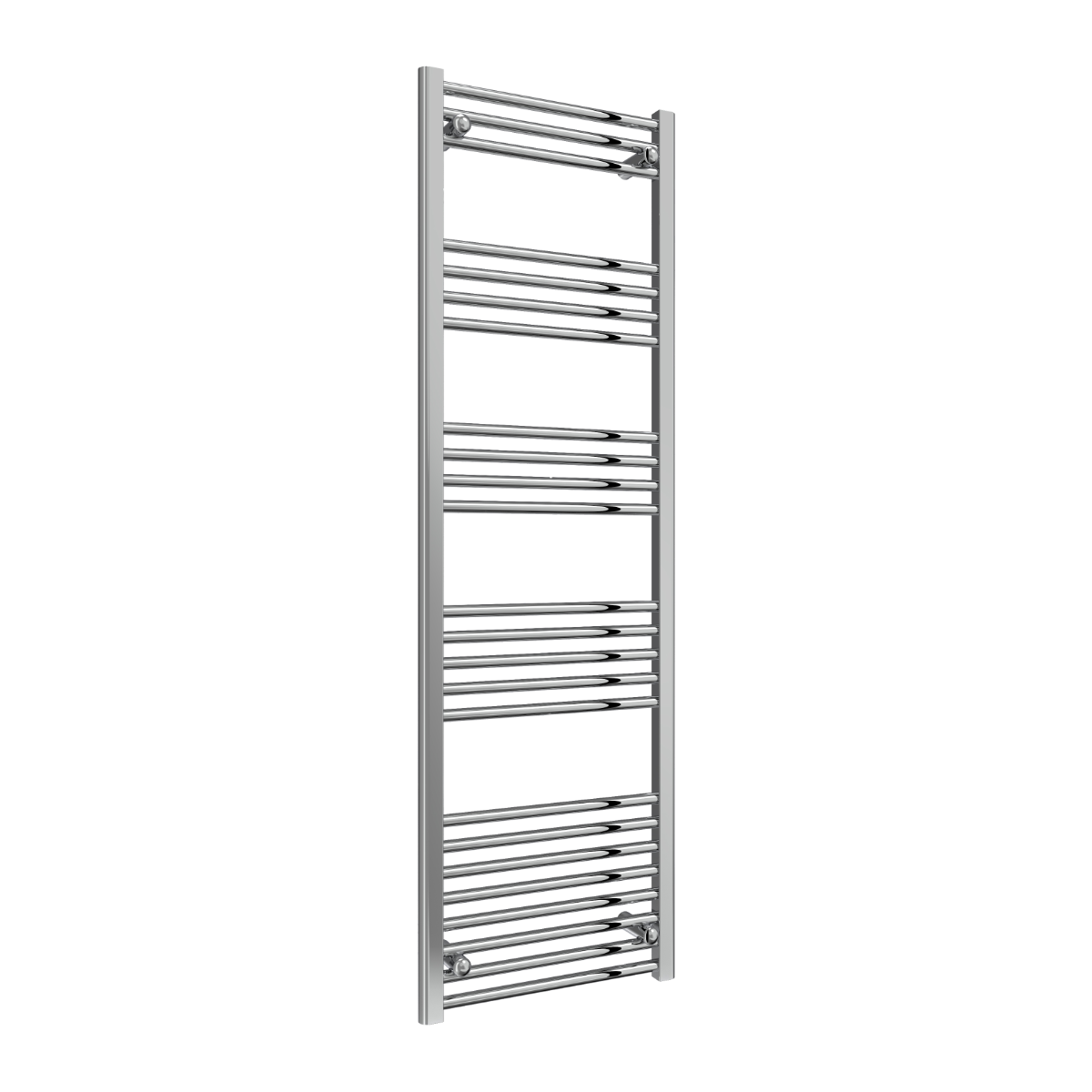 Reina Capo Flat Mild Steel Wall Mounted Heated Towel Rail Radiator Chrome