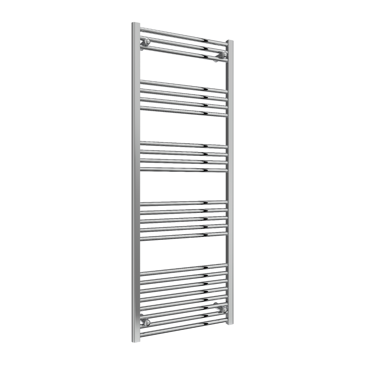 Reina Capo Flat Mild Steel Wall Mounted Heated Towel Rail Radiator Chrome