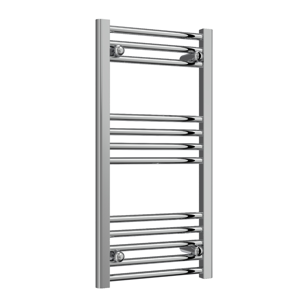 Reina Capo Flat Mild Steel Wall Mounted Heated Towel Rail Radiator Chrome