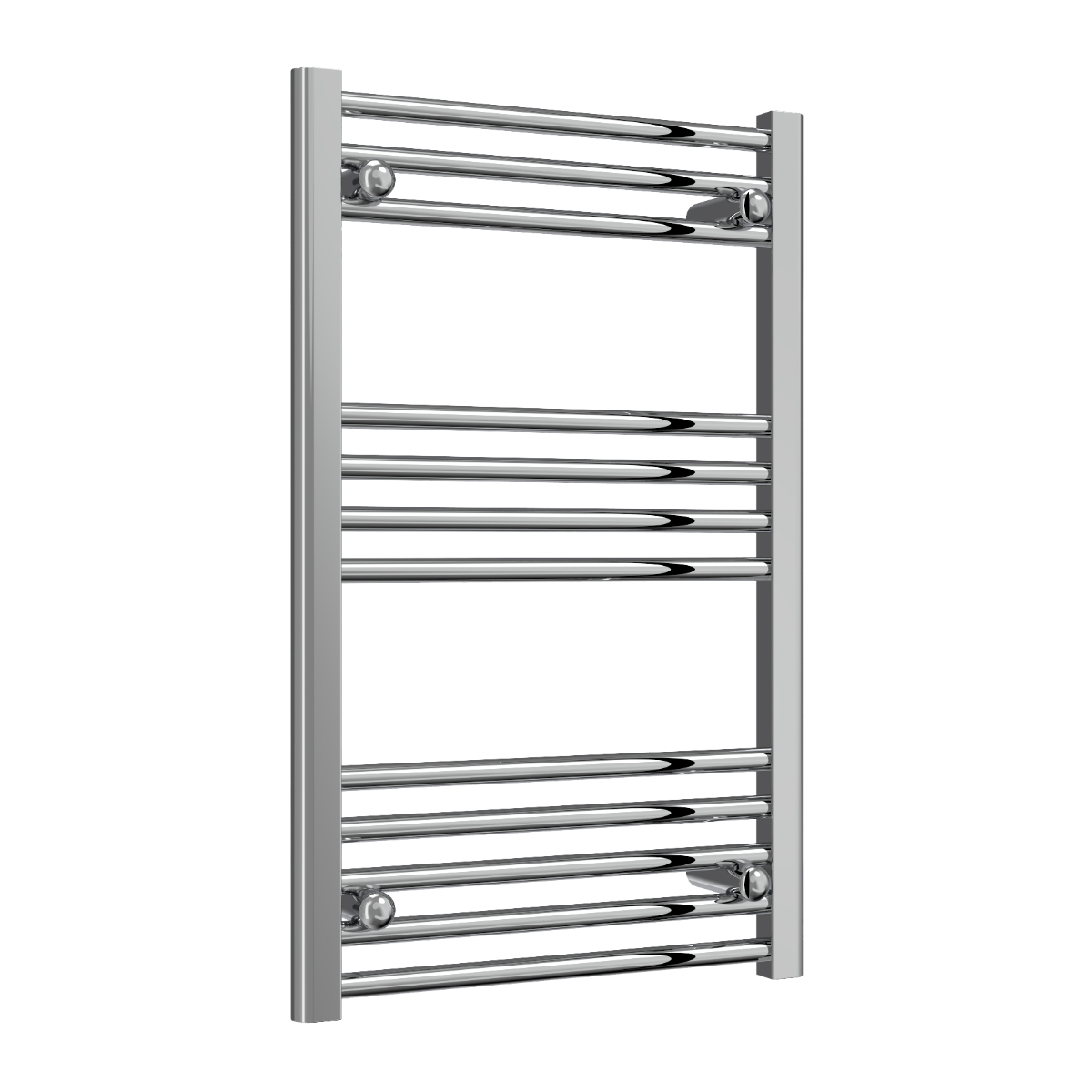 Reina Capo Flat Mild Steel Wall Mounted Heated Towel Rail Radiator Chrome