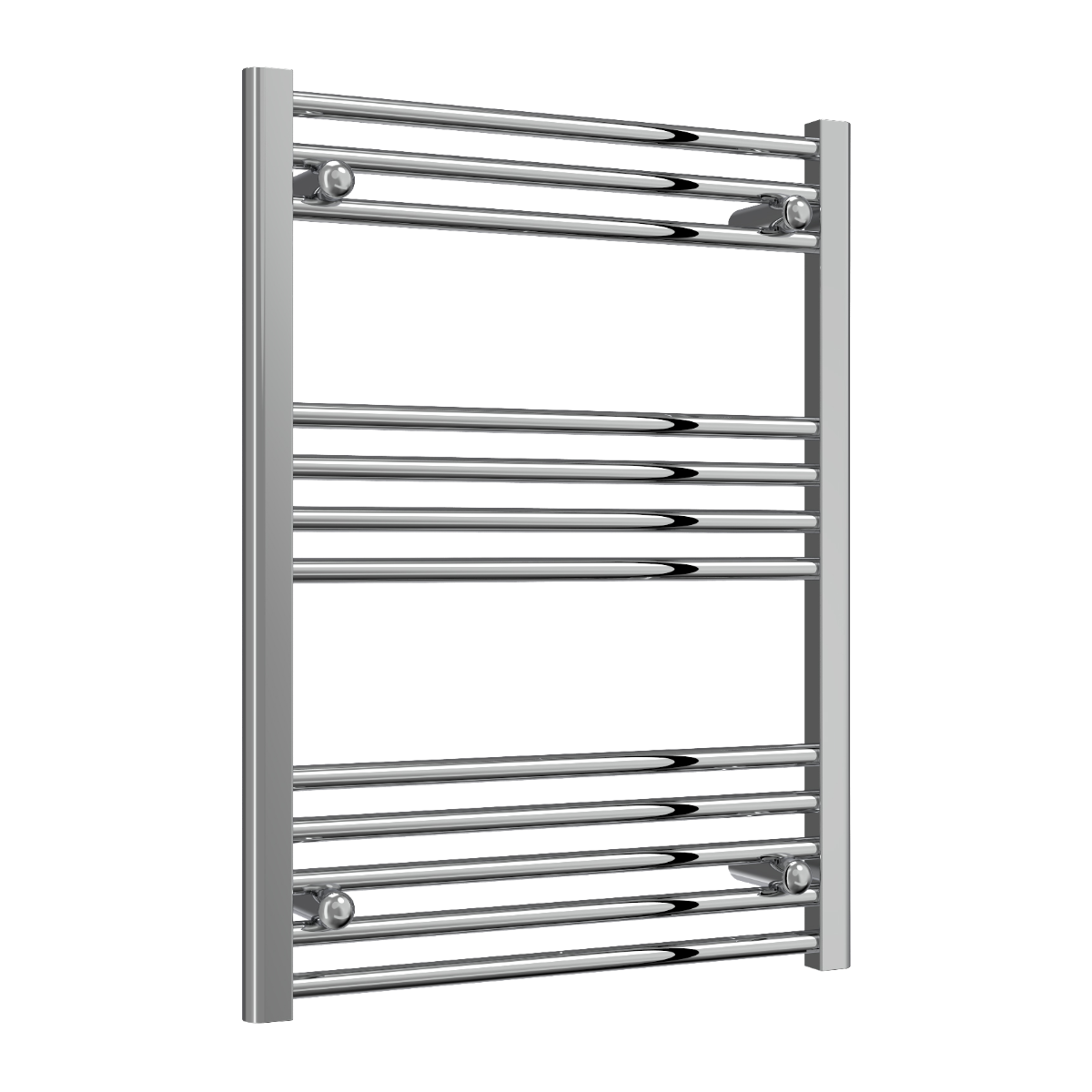 Reina Capo Flat Mild Steel Wall Mounted Heated Towel Rail Radiator Chrome