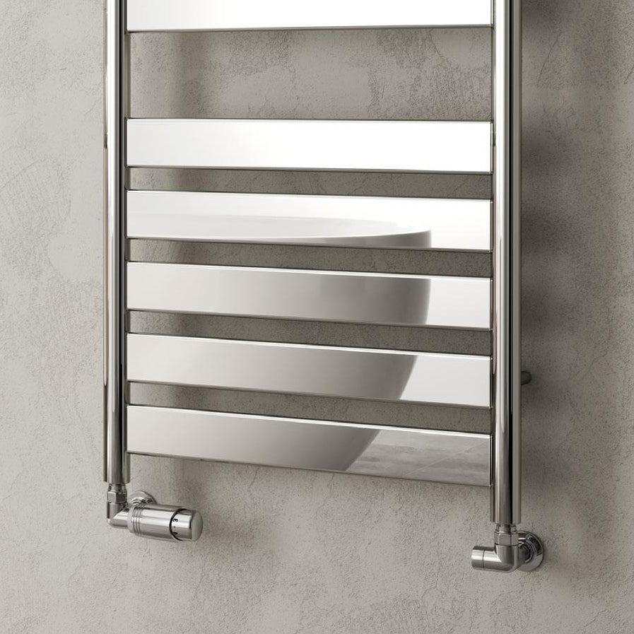 Reina Carpi Mild Steel Wall Mounted Heated Towel Rail Radiator Chrome