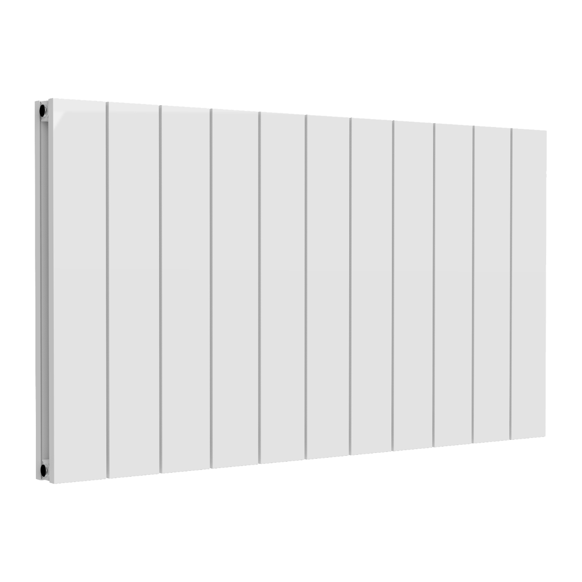 Reina Casina Horizontal Double Aluminium Wall Mounted Heated Towel Rail Radiator White