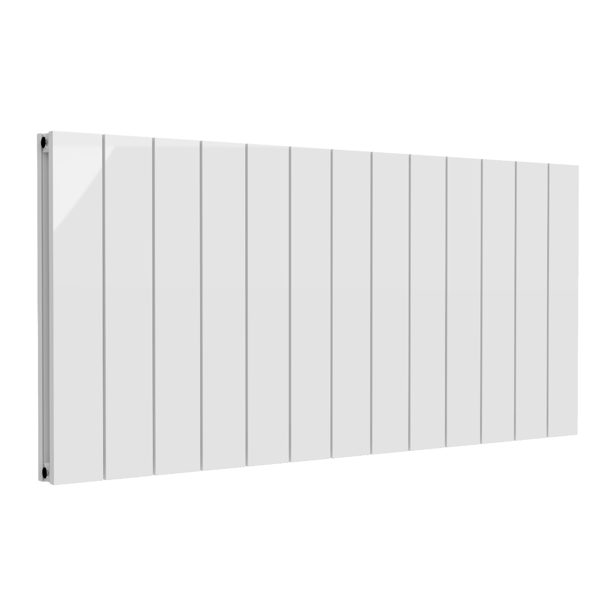 Reina Casina Horizontal Double Aluminium Wall Mounted Heated Towel Rail Radiator White
