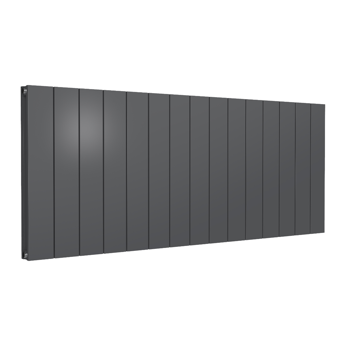 Reina Casina Horizontal Double Aluminium Wall Mounted Heated Towel Rail Radiator Anthracite
