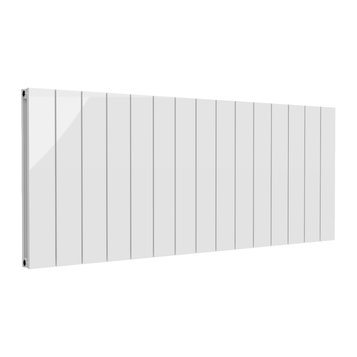 Reina Casina Horizontal Double Aluminium Wall Mounted Heated Towel Rail Radiator White