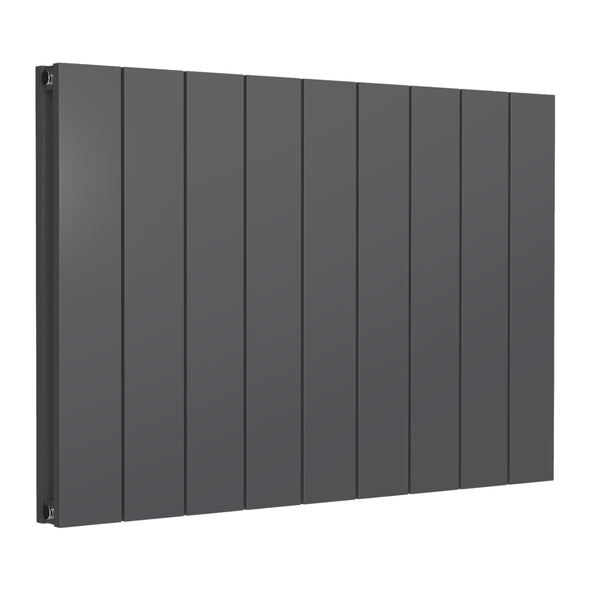 Reina Casina Horizontal Double Aluminium Wall Mounted Heated Towel Rail Radiator Anthracite