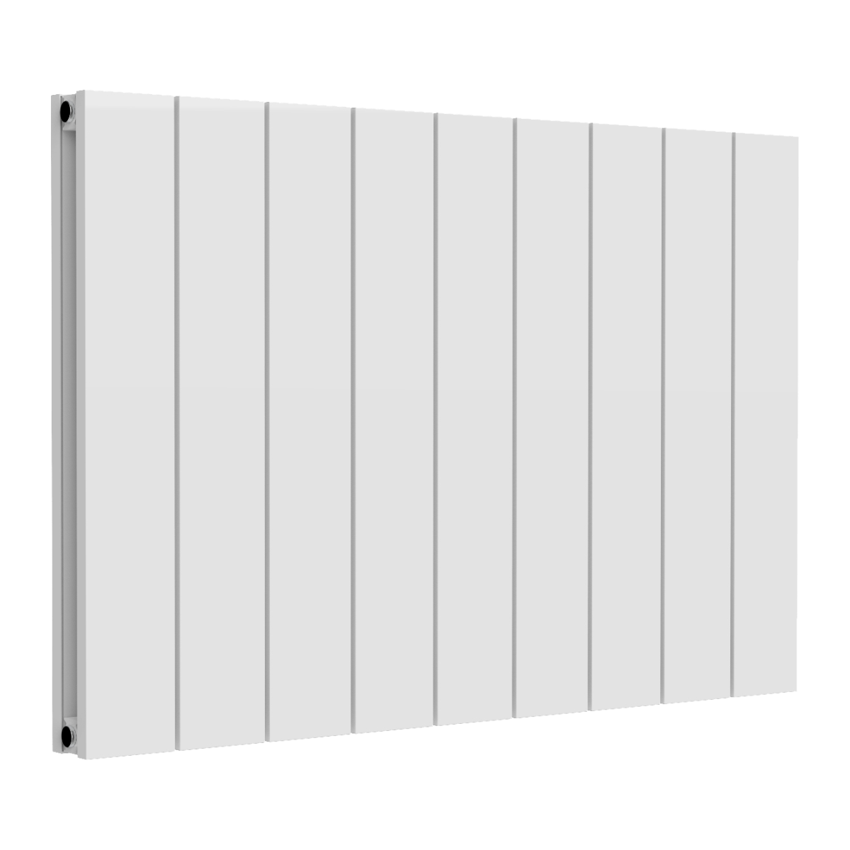 Reina Casina Horizontal Double Aluminium Wall Mounted Heated Towel Rail Radiator White