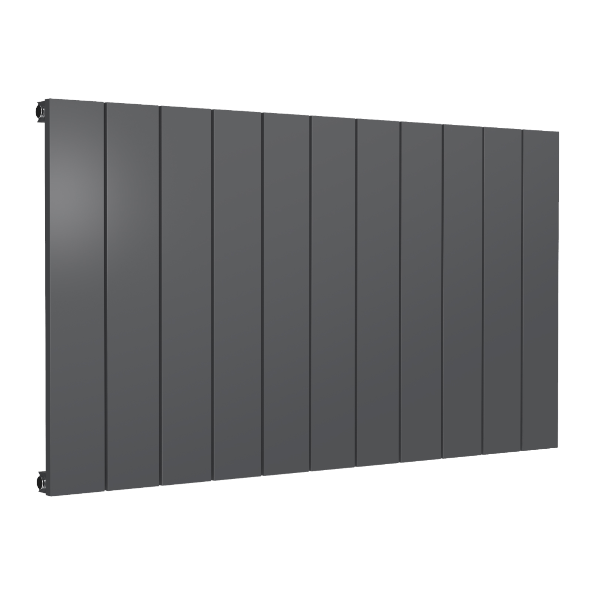 Reina Casina Horizontal Single Aluminium Wall Mounted Heated Towel Rail Radiator Anthracite