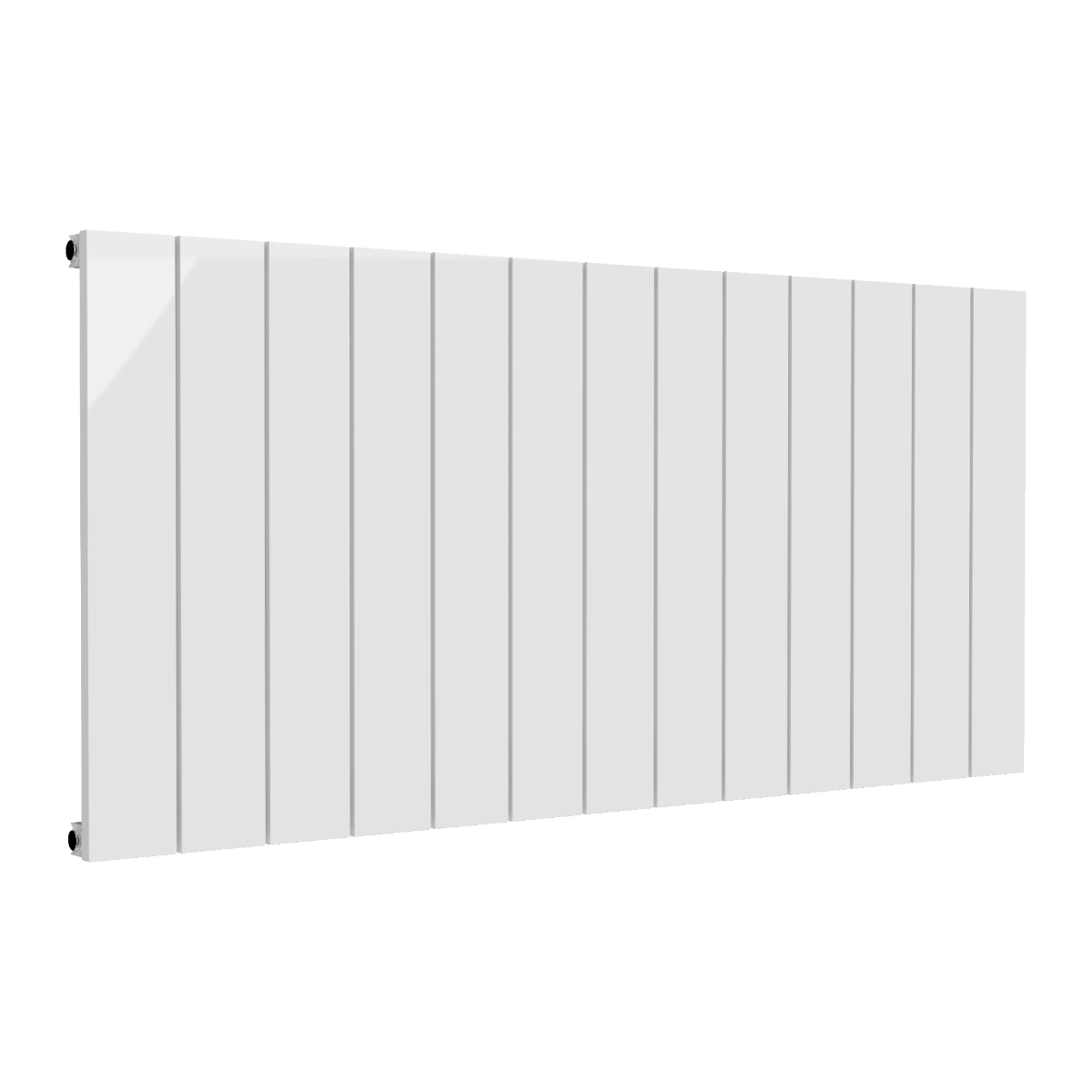 Reina Casina Horizontal Single Aluminium Wall Mounted Heated Towel Rail Radiator White