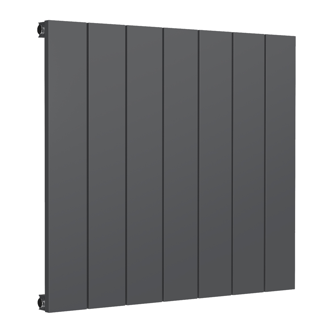 Reina Casina Horizontal Single Aluminium Wall Mounted Heated Towel Rail Radiator Anthracite