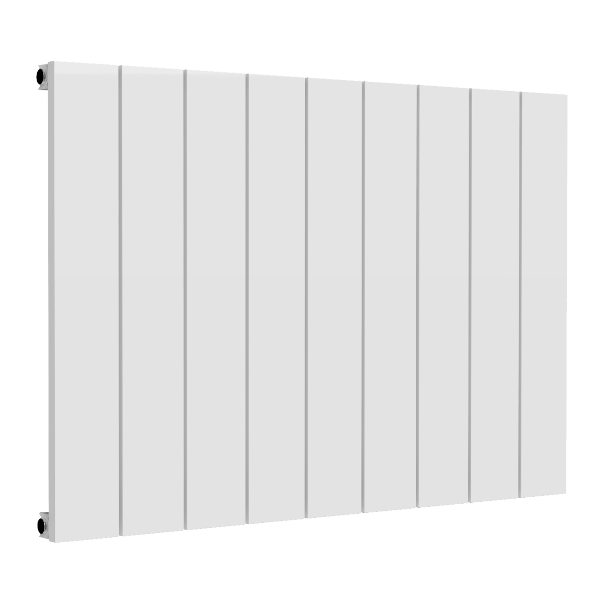 Reina Casina Horizontal Single Aluminium Wall Mounted Heated Towel Rail Radiator White