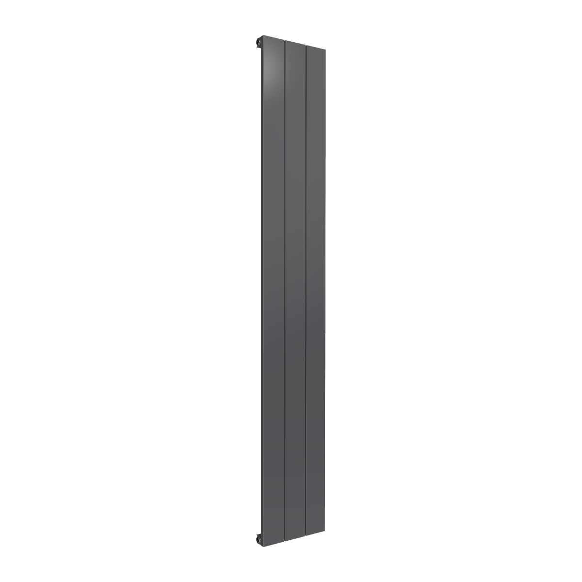 Reina Casina Vertical Single Aluminium Wall Mounted Heated Towel Rail Radiator Anthracite