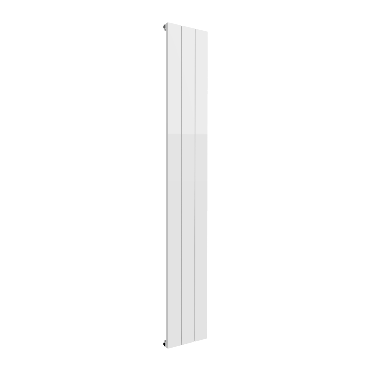 Reina Casina Vertical Single Aluminium Wall Mounted Heated Towel Rail Radiator White