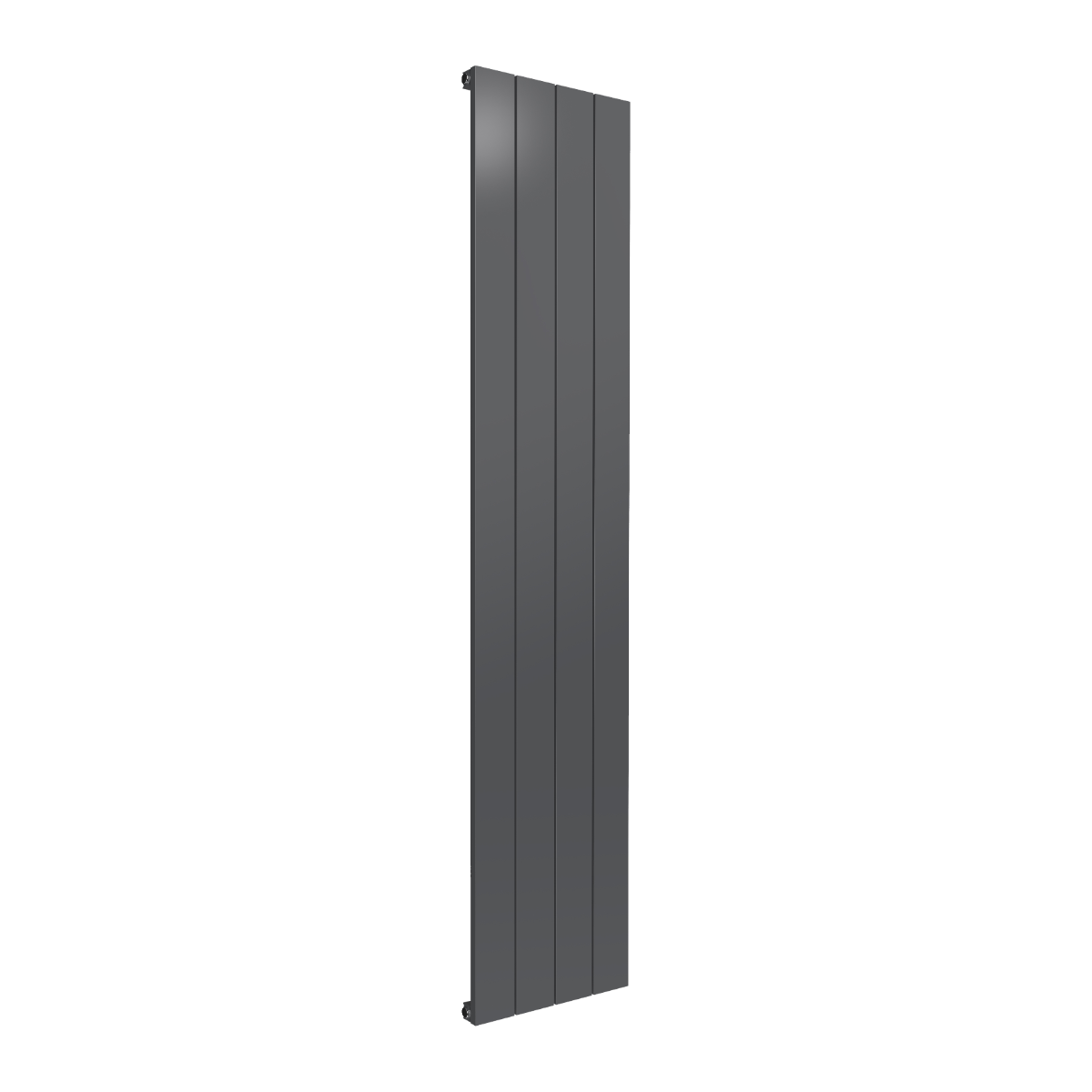 Reina Casina Vertical Single Aluminium Wall Mounted Heated Towel Rail Radiator Anthracite
