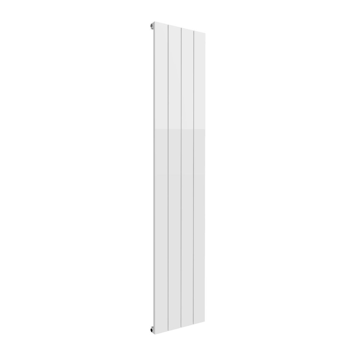 Reina Casina Vertical Single Aluminium Wall Mounted Heated Towel Rail Radiator White
