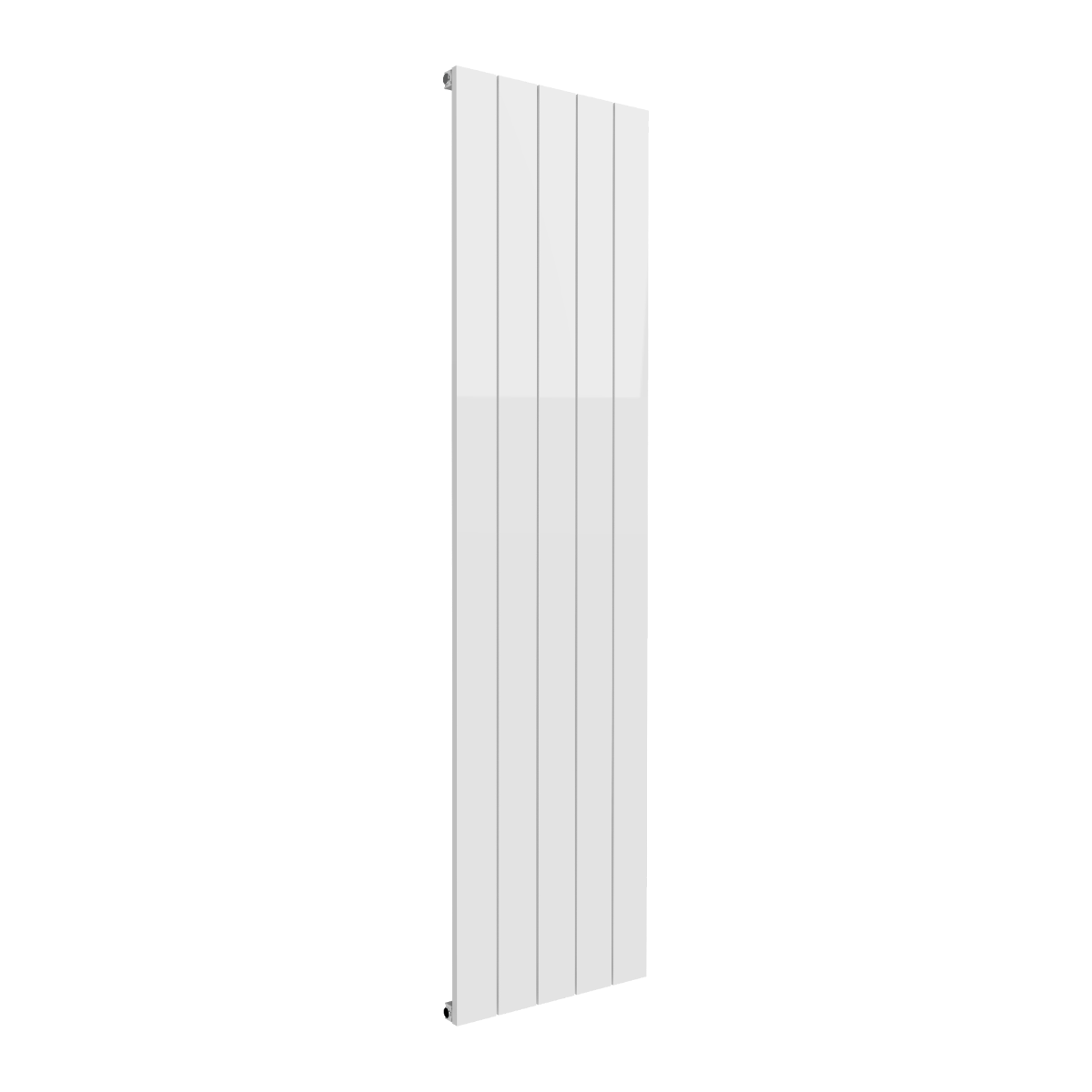 Reina Casina Vertical Single Aluminium Wall Mounted Heated Towel Rail Radiator White