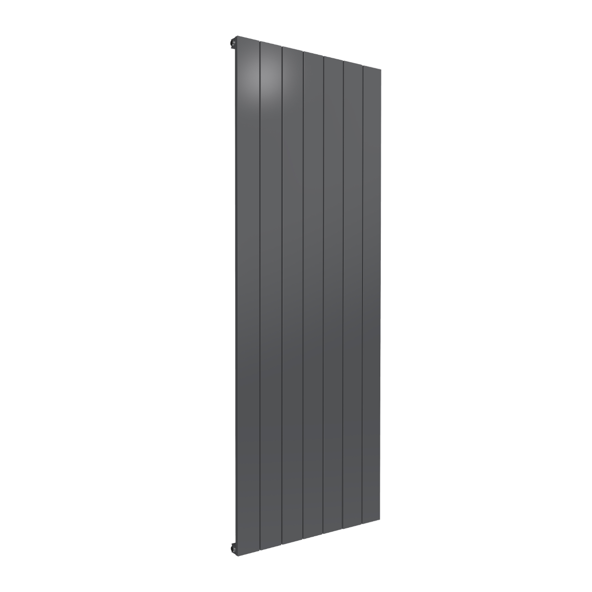 Reina Casina Vertical Single Aluminium Wall Mounted Heated Towel Rail Radiator Anthracite