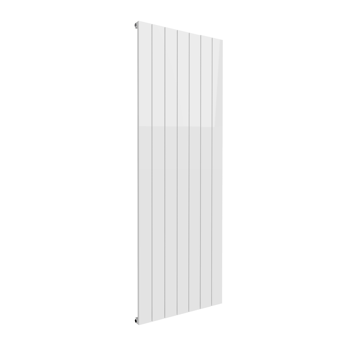Reina Casina Vertical Single Aluminium Wall Mounted Heated Towel Rail Radiator White
