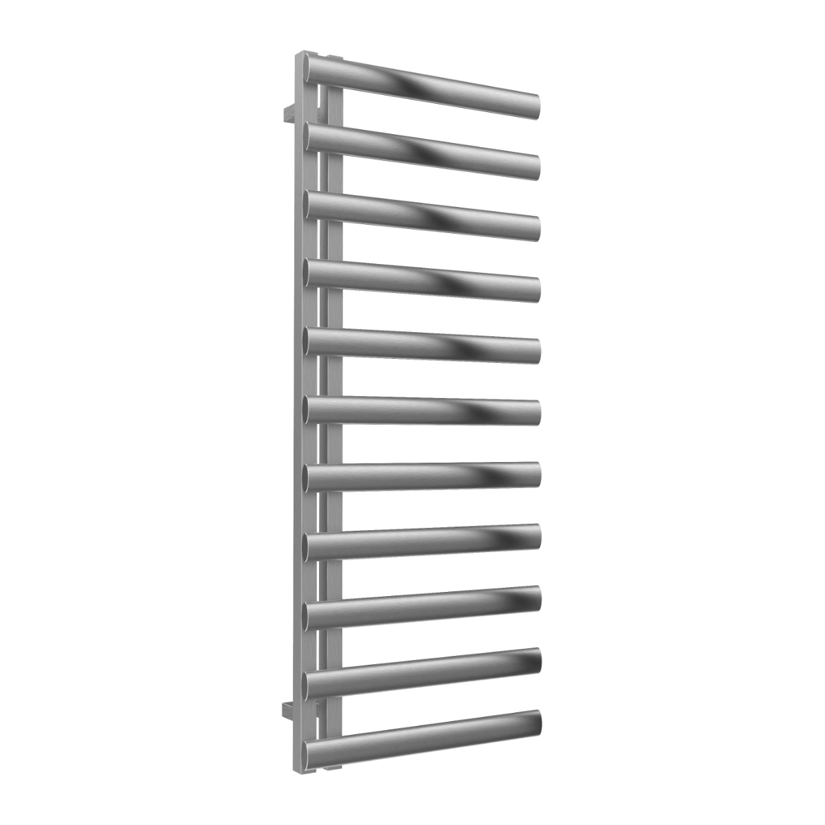 Reina Cavo Stainless Steel Wall Mounted Heated Towel Rail Radiator Brushed