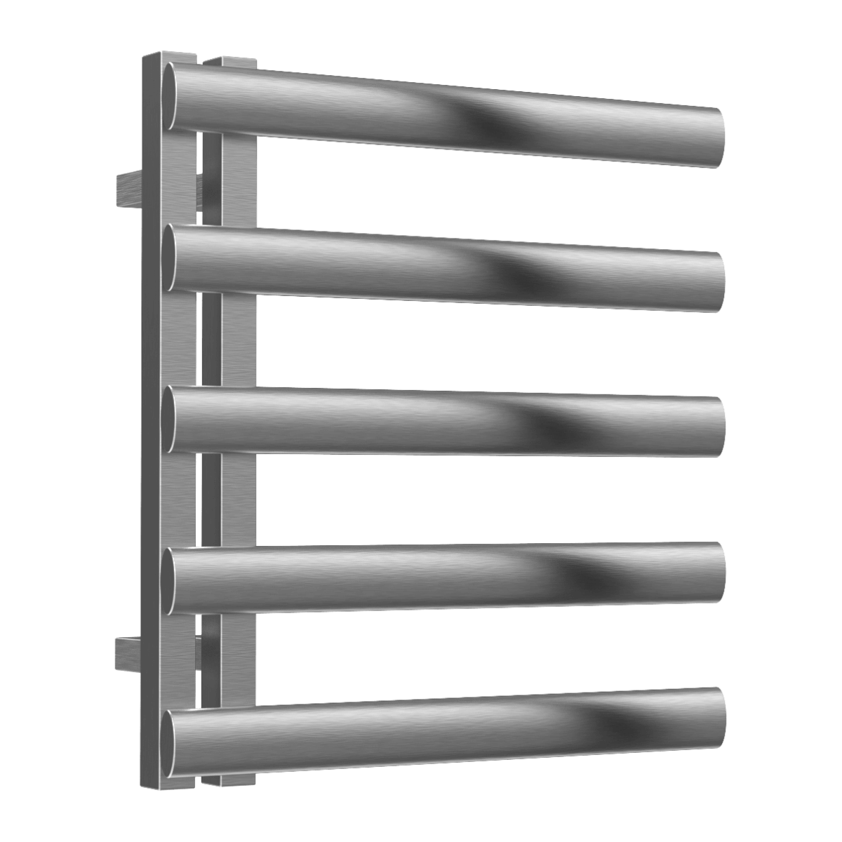 Reina Cavo Stainless Steel Wall Mounted Heated Towel Rail Radiator Brushed