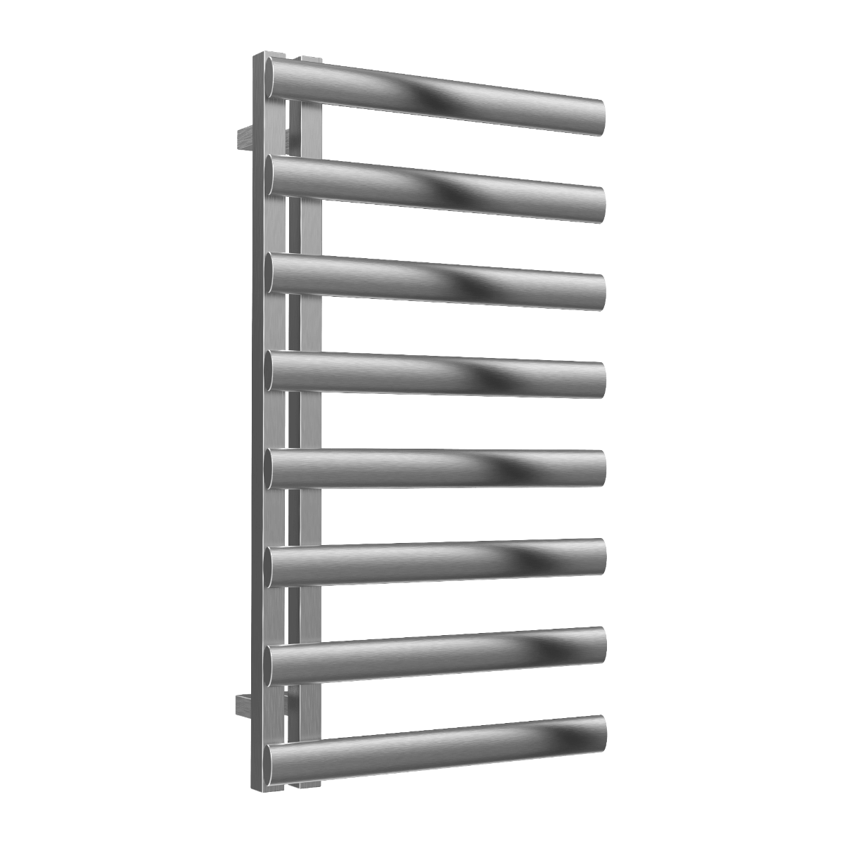 Reina Cavo Stainless Steel Wall Mounted Heated Towel Rail Radiator Brushed