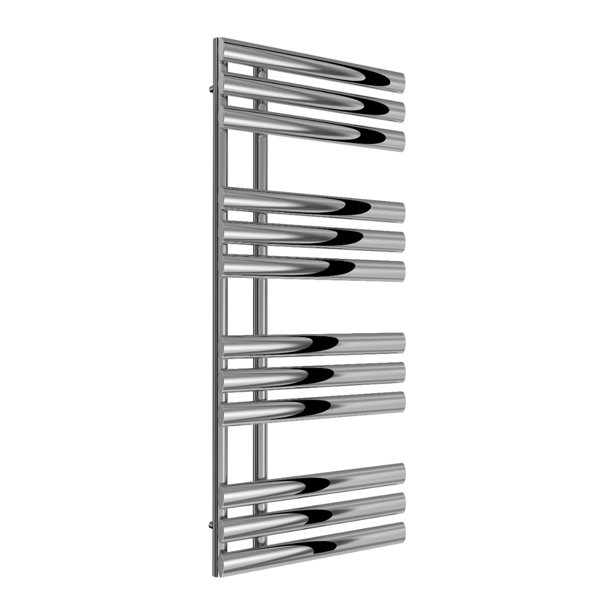 Reina Chisa Mild Steel Wall Mounted Heated Towel Rail Radiator Chrome