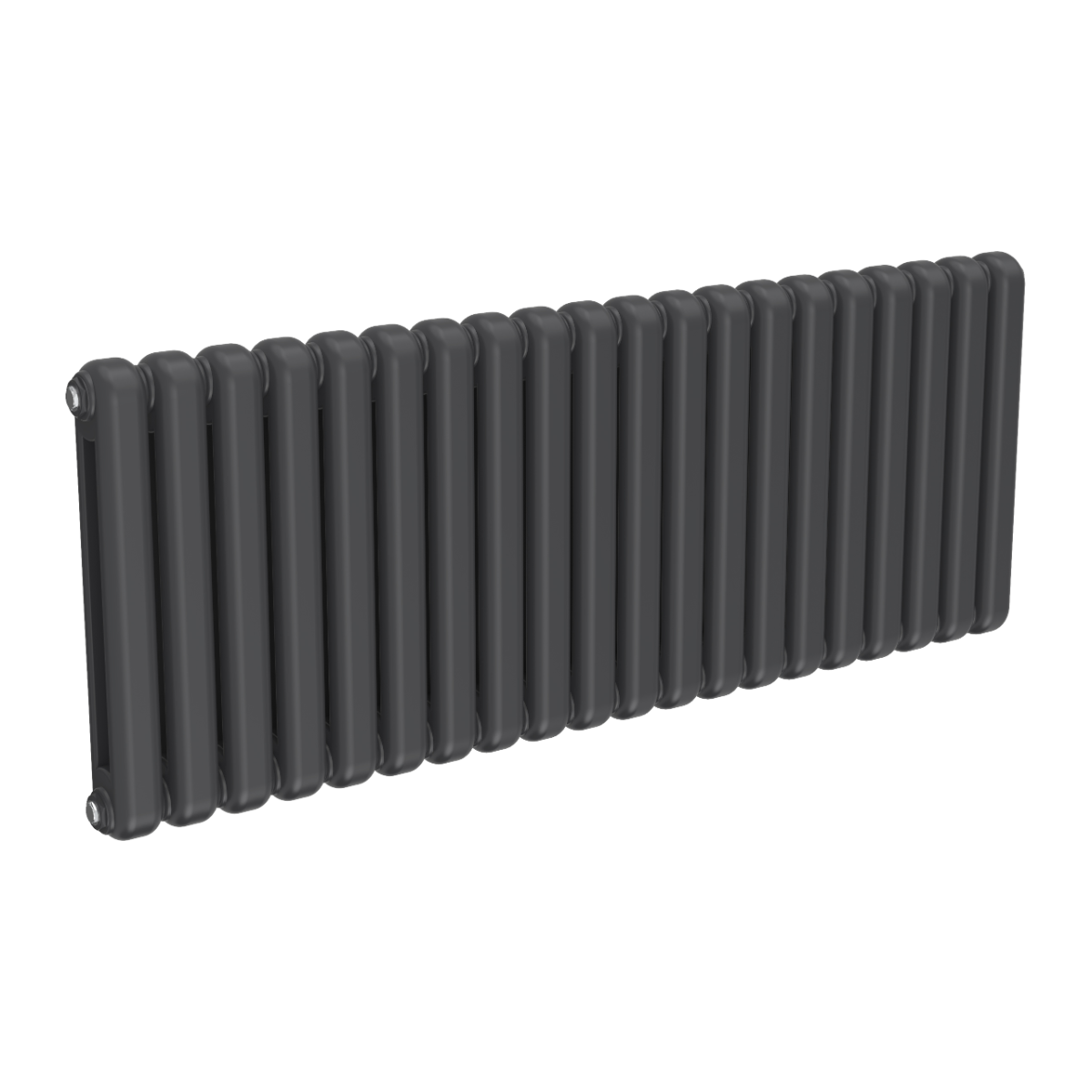 Reina Coneva Horizontal Mild Steel Wall Mounted Heated Towel Rail Radiator Anthracite