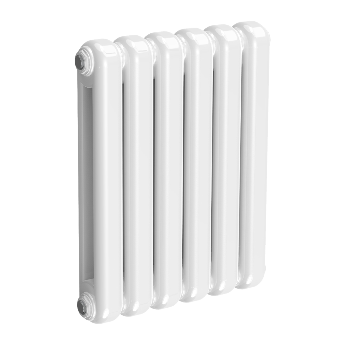 Reina Coneva Horizontal Mild Steel Wall Mounted Heated Towel Rail Radiator White