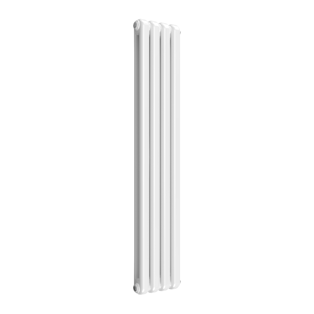 Reina Coneva Vertical Mild Steel Wall Mounted Heated Towel Rail Radiator White