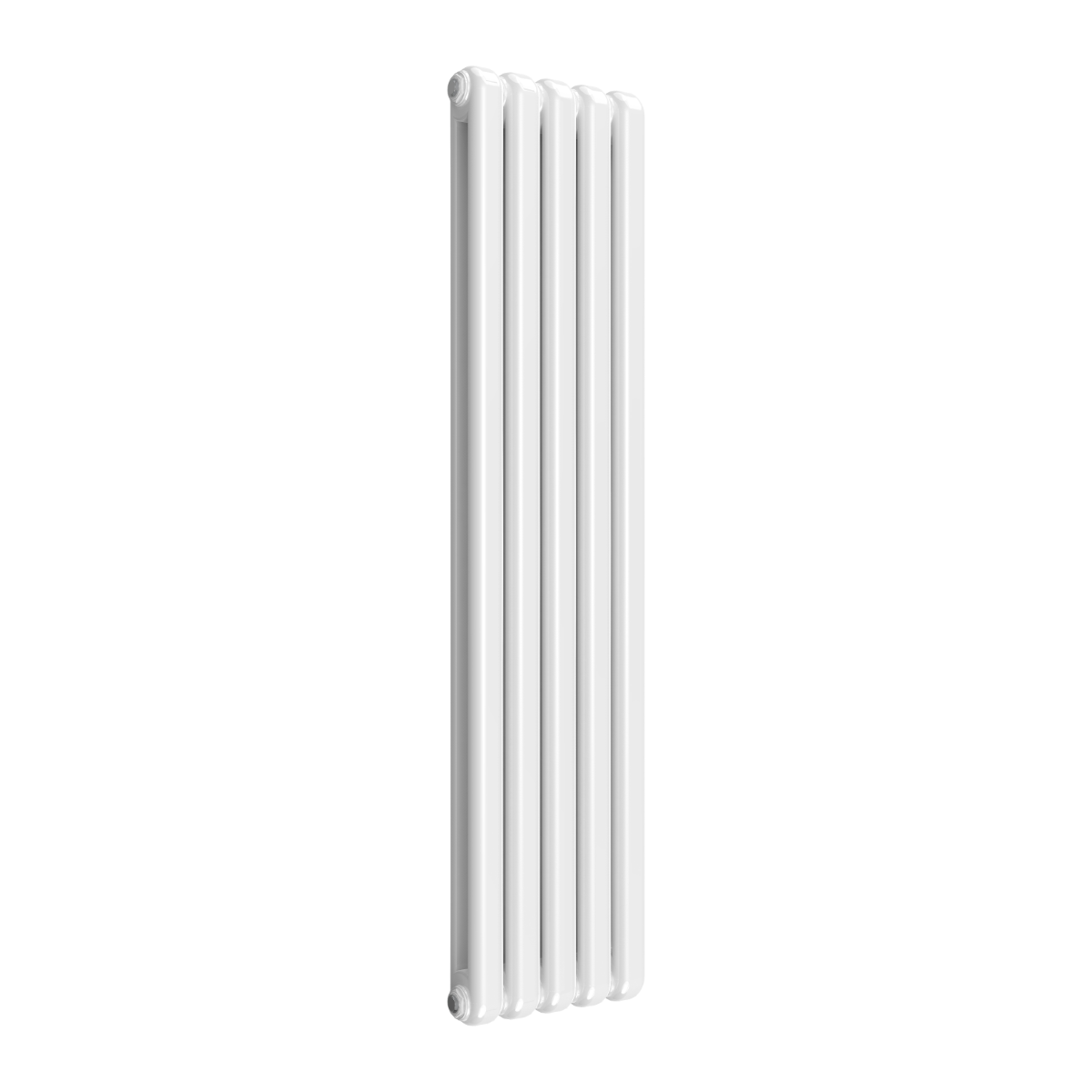 Reina Coneva Vertical Mild Steel Wall Mounted Heated Towel Rail Radiator White