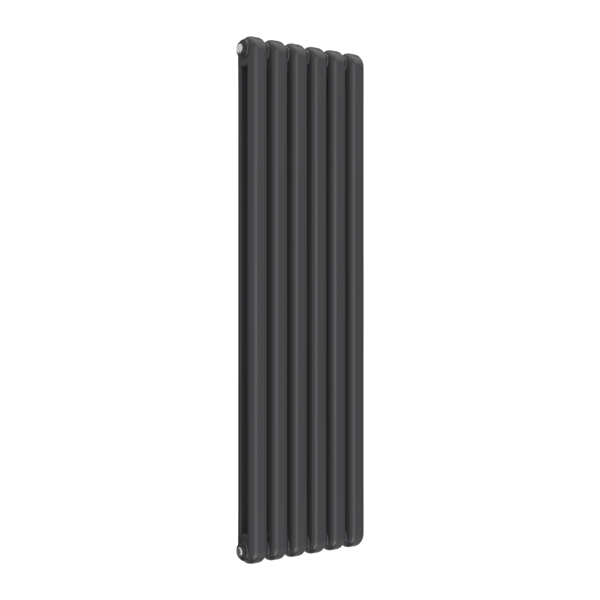 Reina Coneva Vertical Mild Steel Wall Mounted Heated Towel Rail Radiator Anthracite