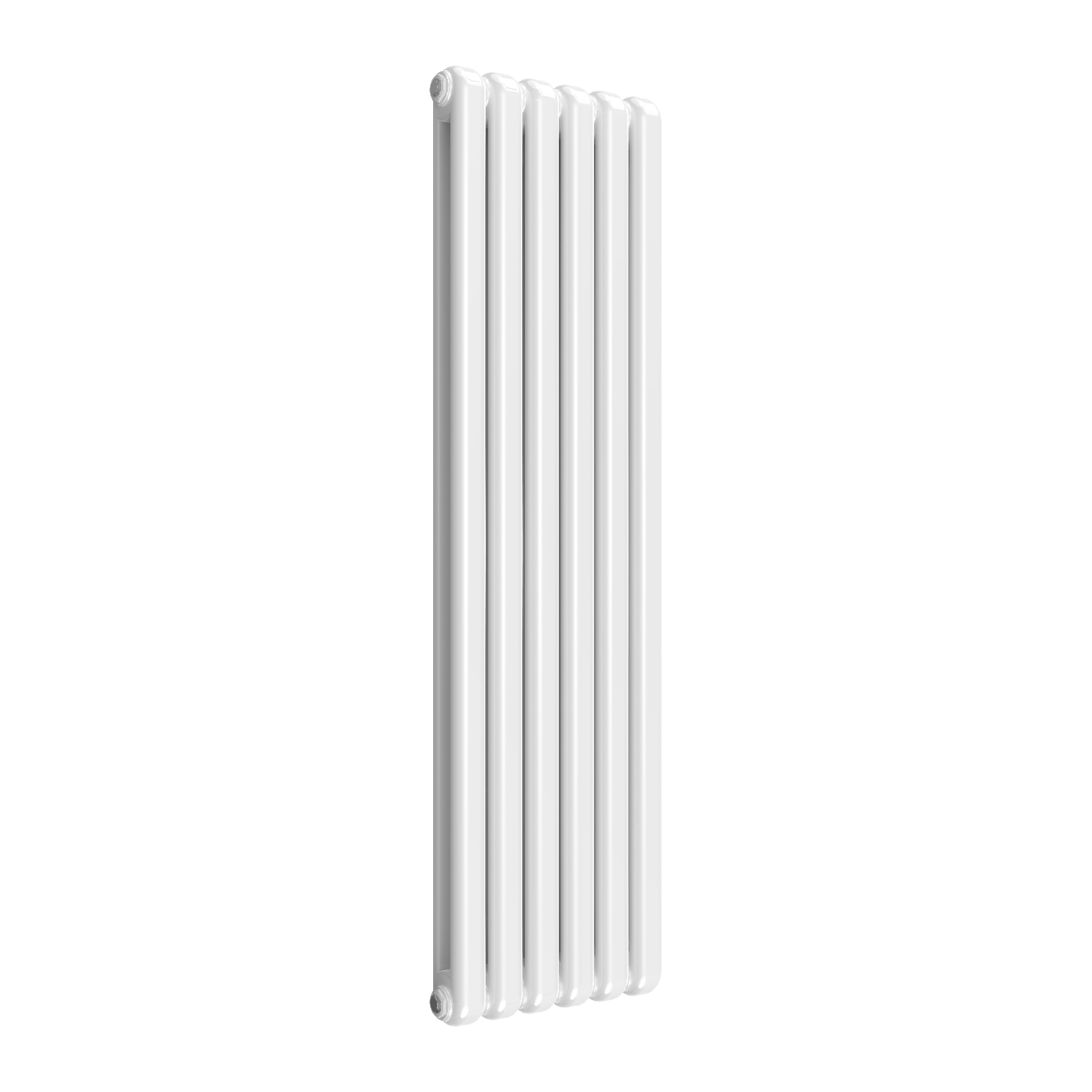Reina Coneva Vertical Mild Steel Wall Mounted Heated Towel Rail Radiator White