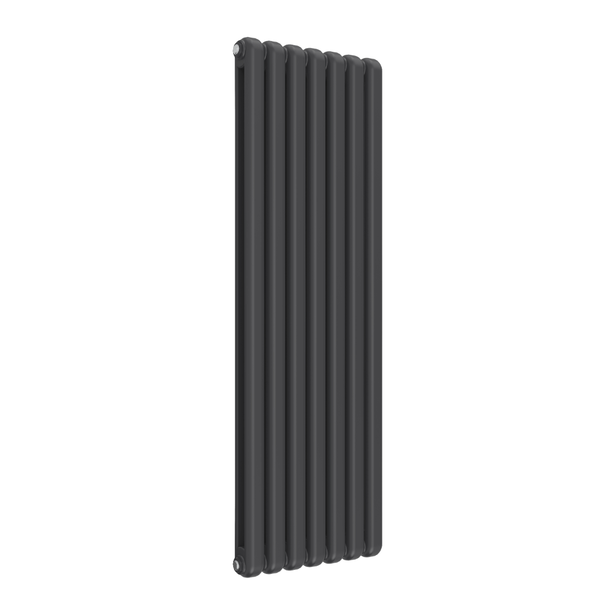 Reina Coneva Vertical Mild Steel Wall Mounted Heated Towel Rail Radiator Anthracite