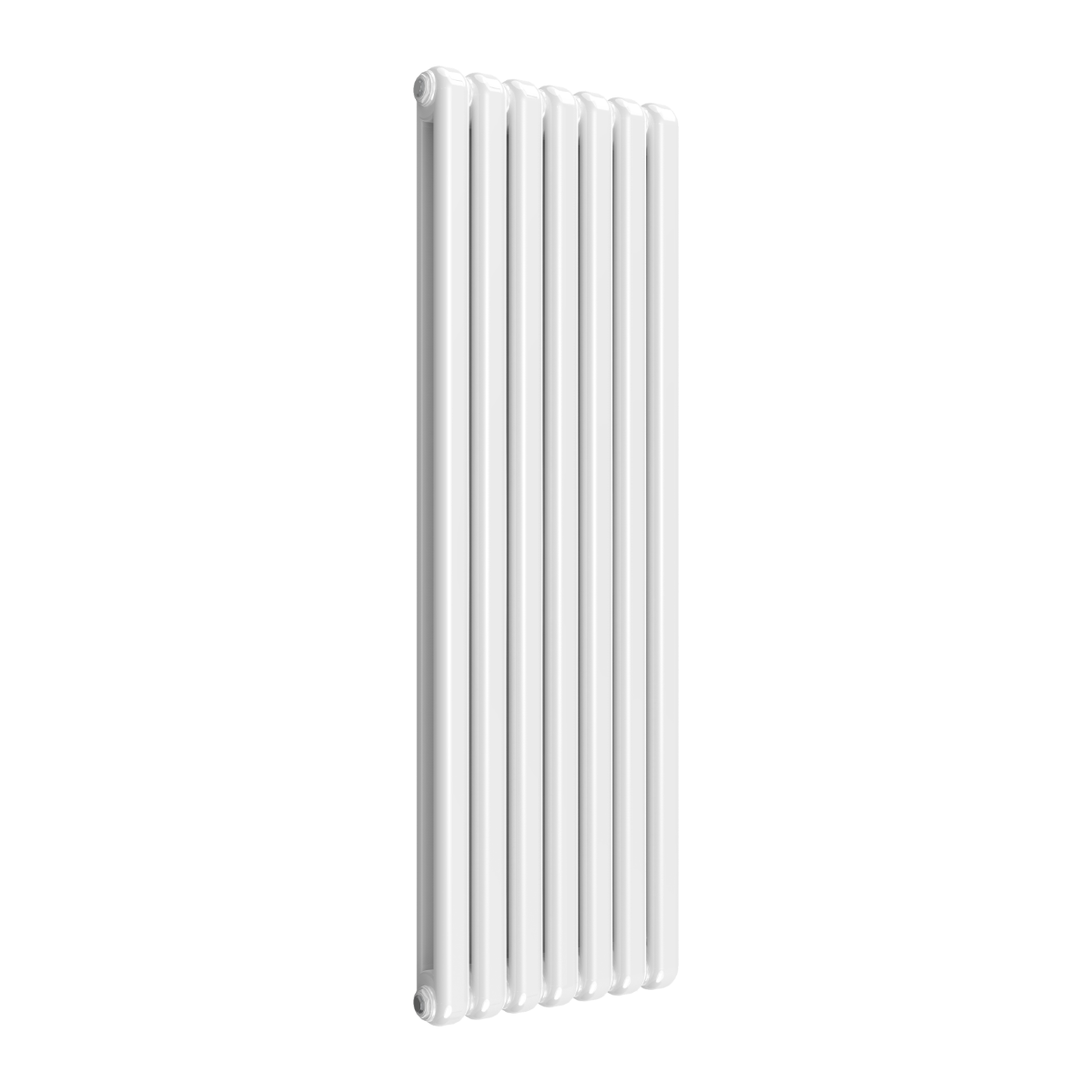 Reina Coneva Vertical Mild Steel Wall Mounted Heated Towel Rail Radiator White
