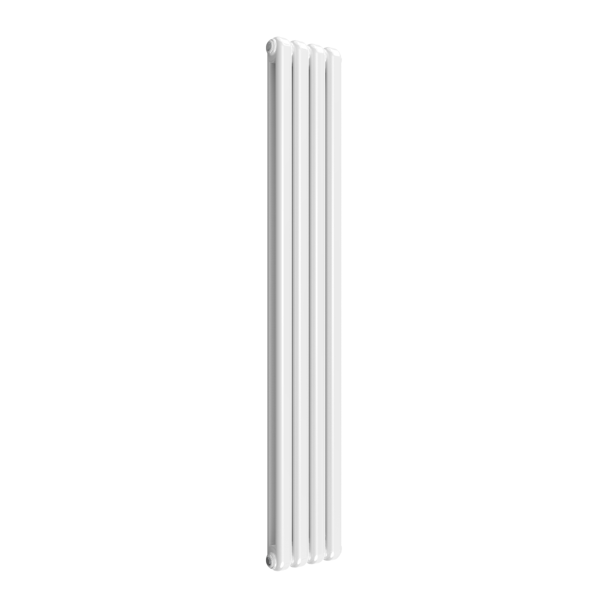 Reina Coneva Vertical Mild Steel Wall Mounted Heated Towel Rail Radiator White