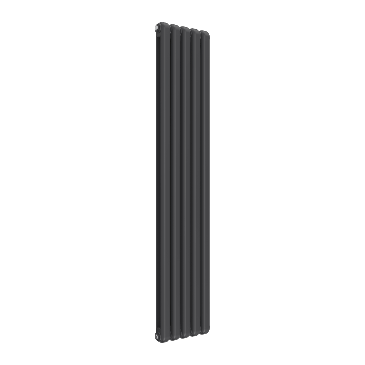 Reina Coneva Vertical Mild Steel Wall Mounted Heated Towel Rail Radiator Anthracite