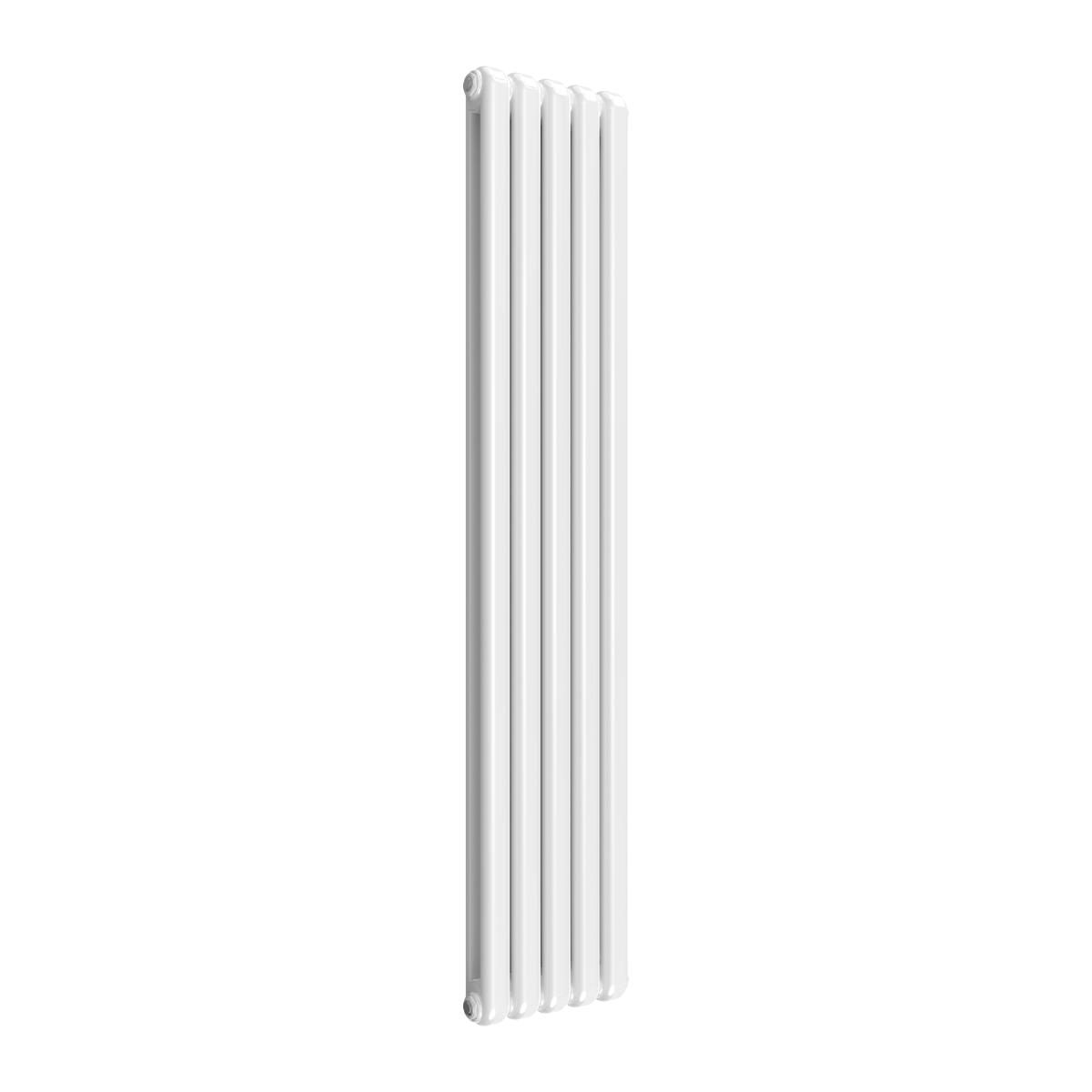 Reina Coneva Vertical Mild Steel Wall Mounted Heated Towel Rail Radiator White