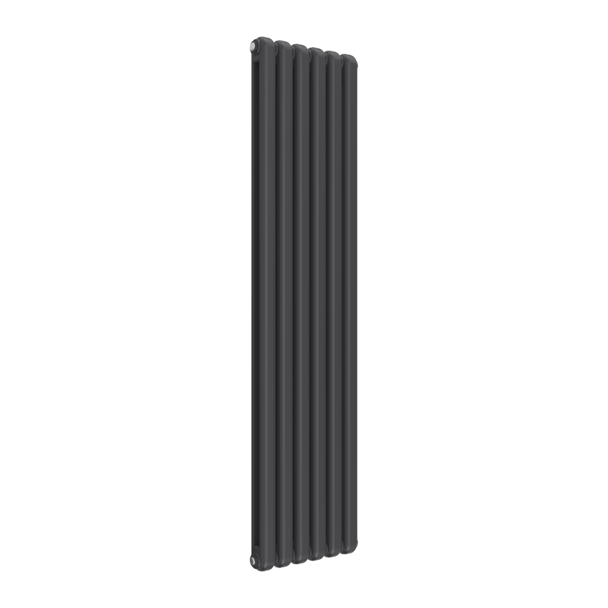 Reina Coneva Vertical Mild Steel Wall Mounted Heated Towel Rail Radiator Anthracite