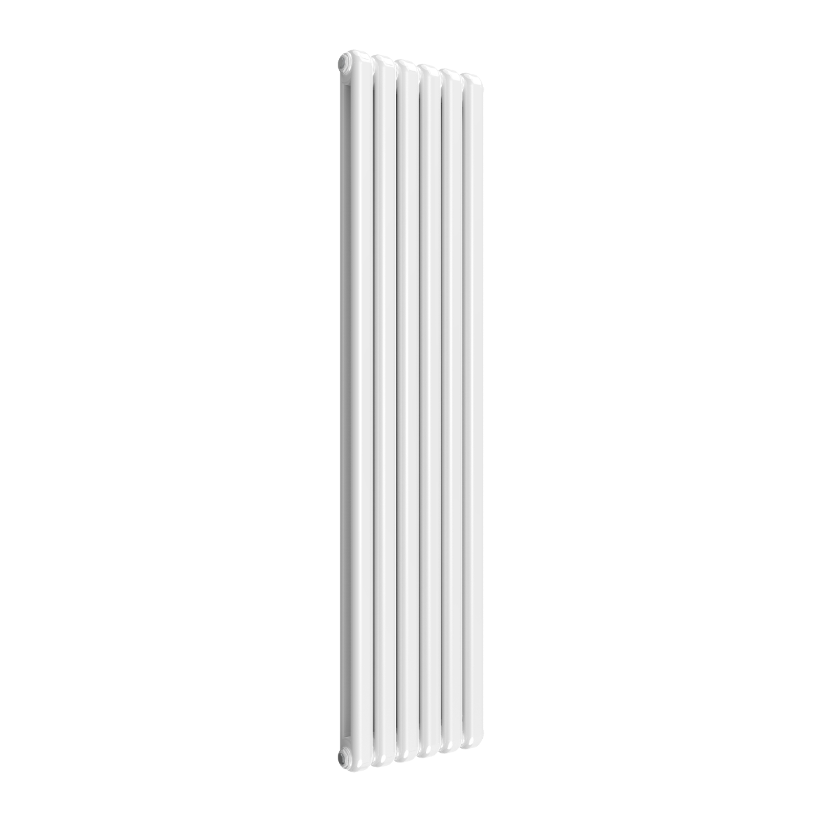 Reina Coneva Vertical Mild Steel Wall Mounted Heated Towel Rail Radiator White