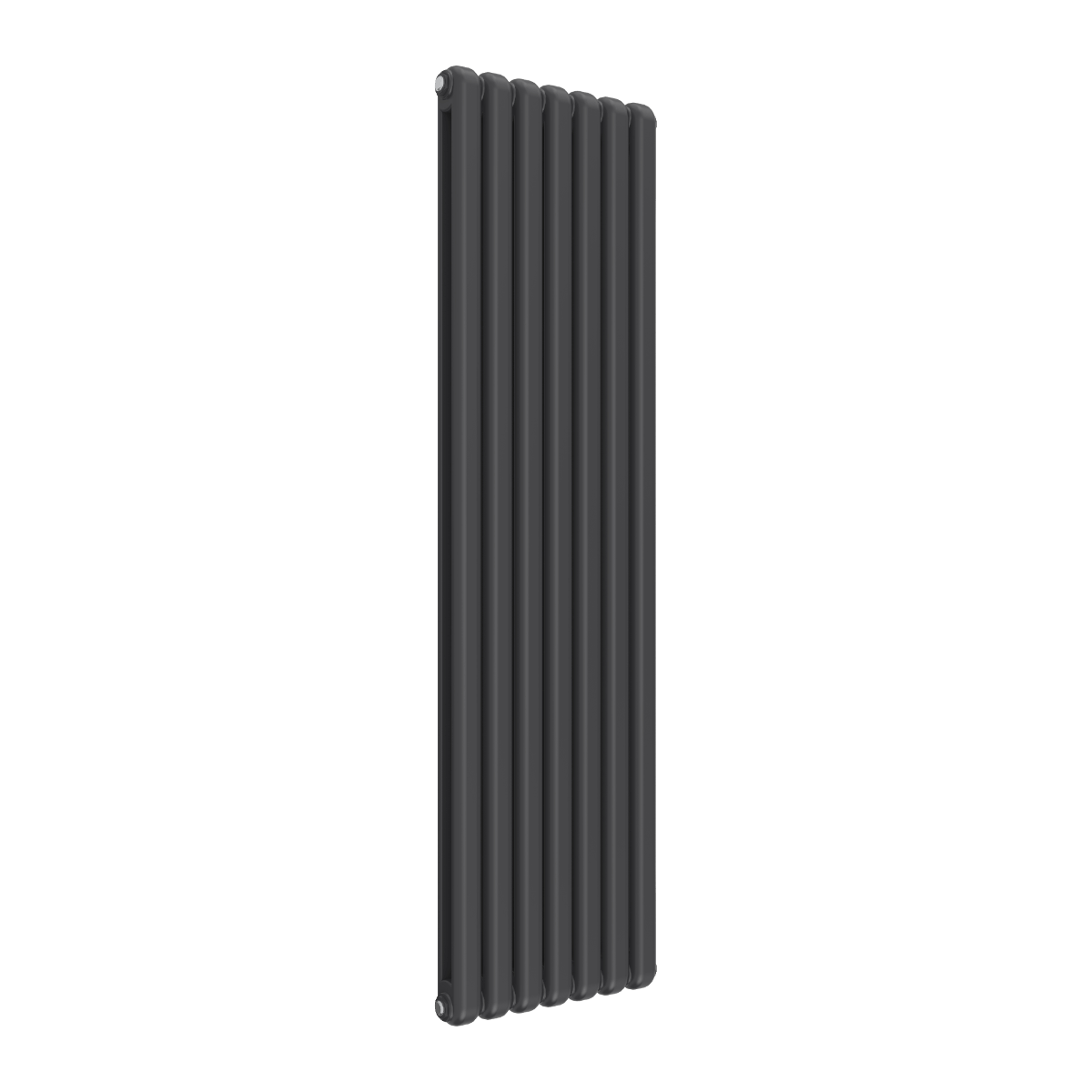 Reina Coneva Vertical Mild Steel Wall Mounted Heated Towel Rail Radiator Anthracite