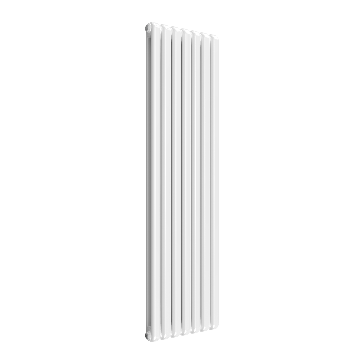 Reina Coneva Vertical Mild Steel Wall Mounted Heated Towel Rail Radiator White