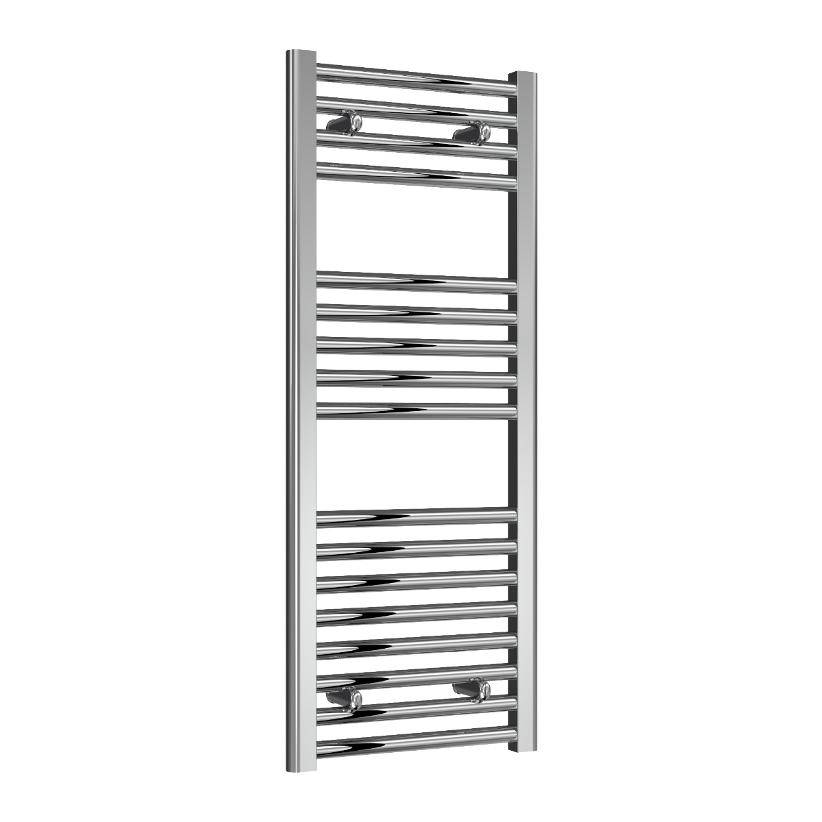 Reina Diva Flat Mild Steel Wall Mounted Heated Towel Rail Radiator Chrome