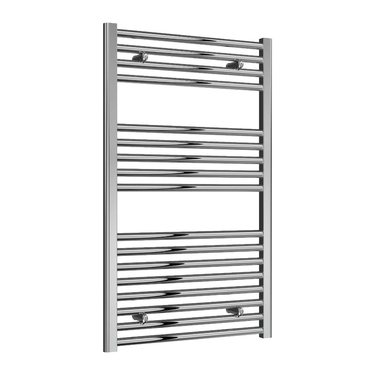 Reina Diva Flat Mild Steel Wall Mounted Heated Towel Rail Radiator Chrome