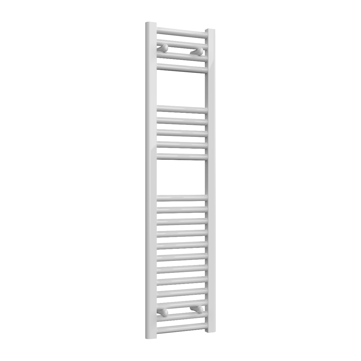 Reina Diva Flat Mild Steel Wall Mounted Heated Towel Rail Radiator White