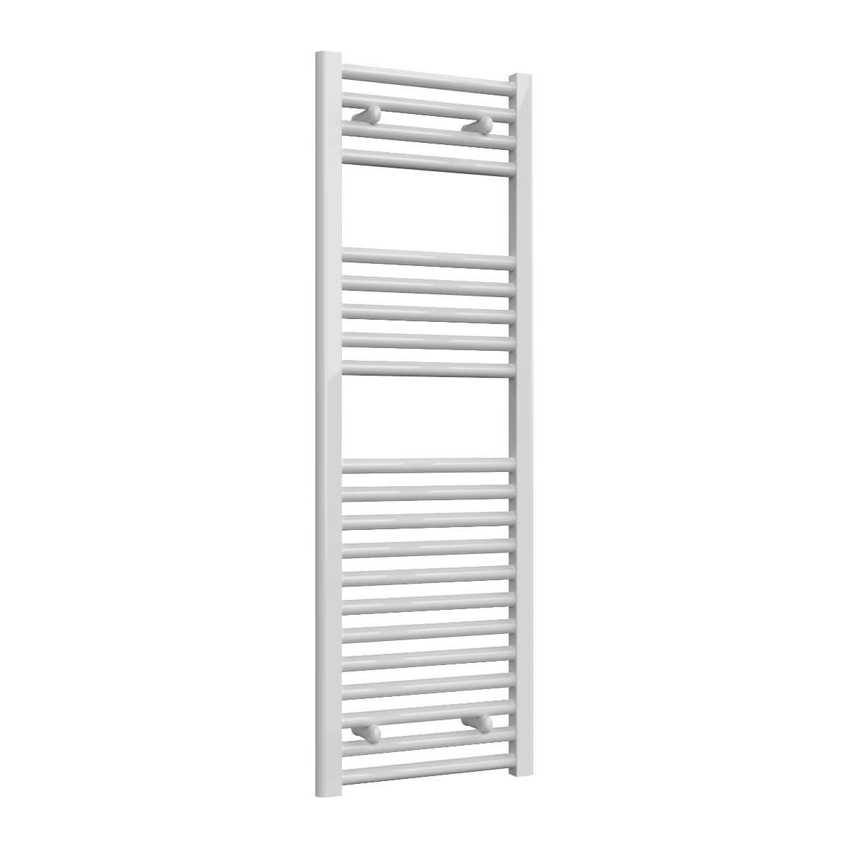 Reina Diva Flat Mild Steel Wall Mounted Heated Towel Rail Radiator White
