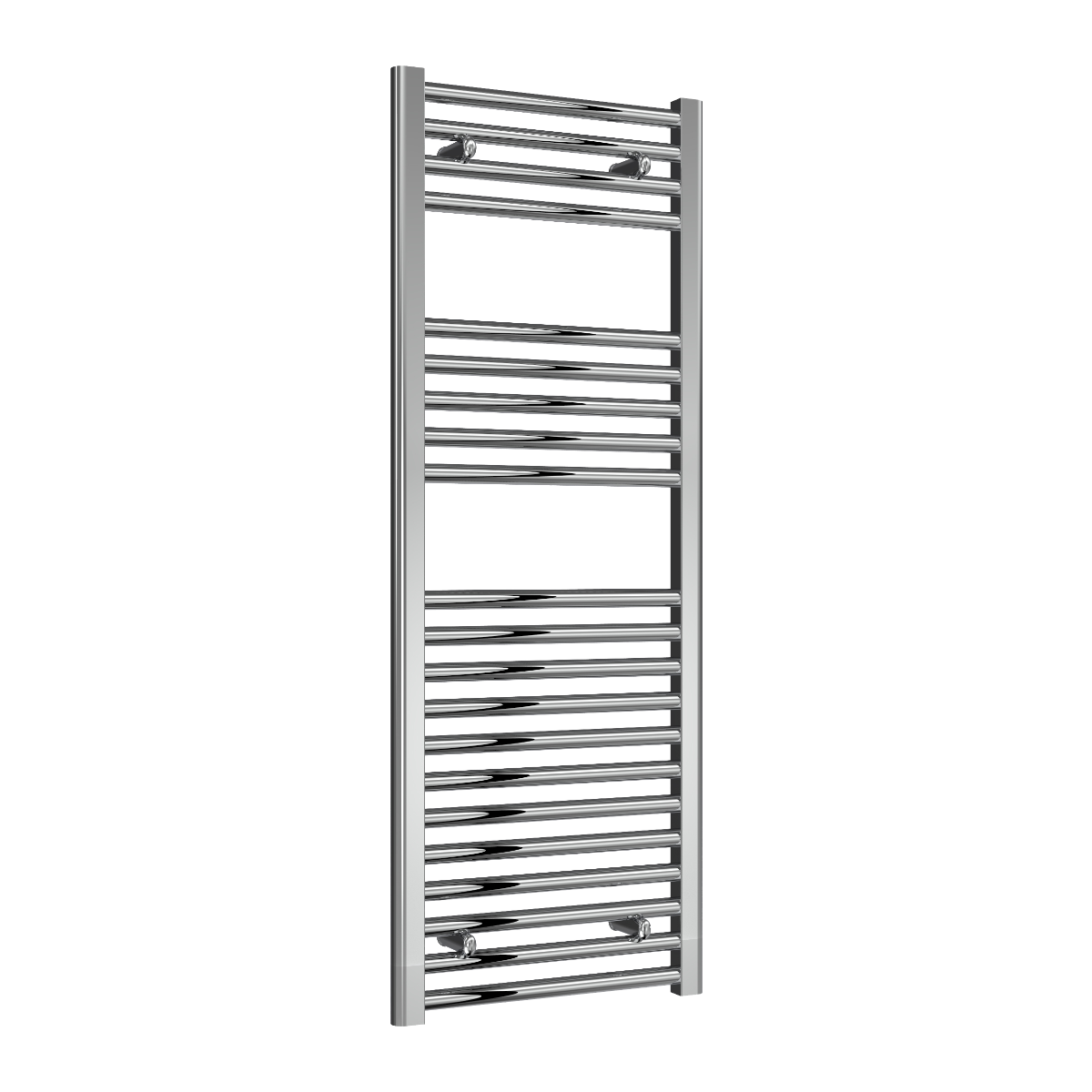 Reina Diva Flat Mild Steel Wall Mounted Heated Towel Rail Radiator Chrome