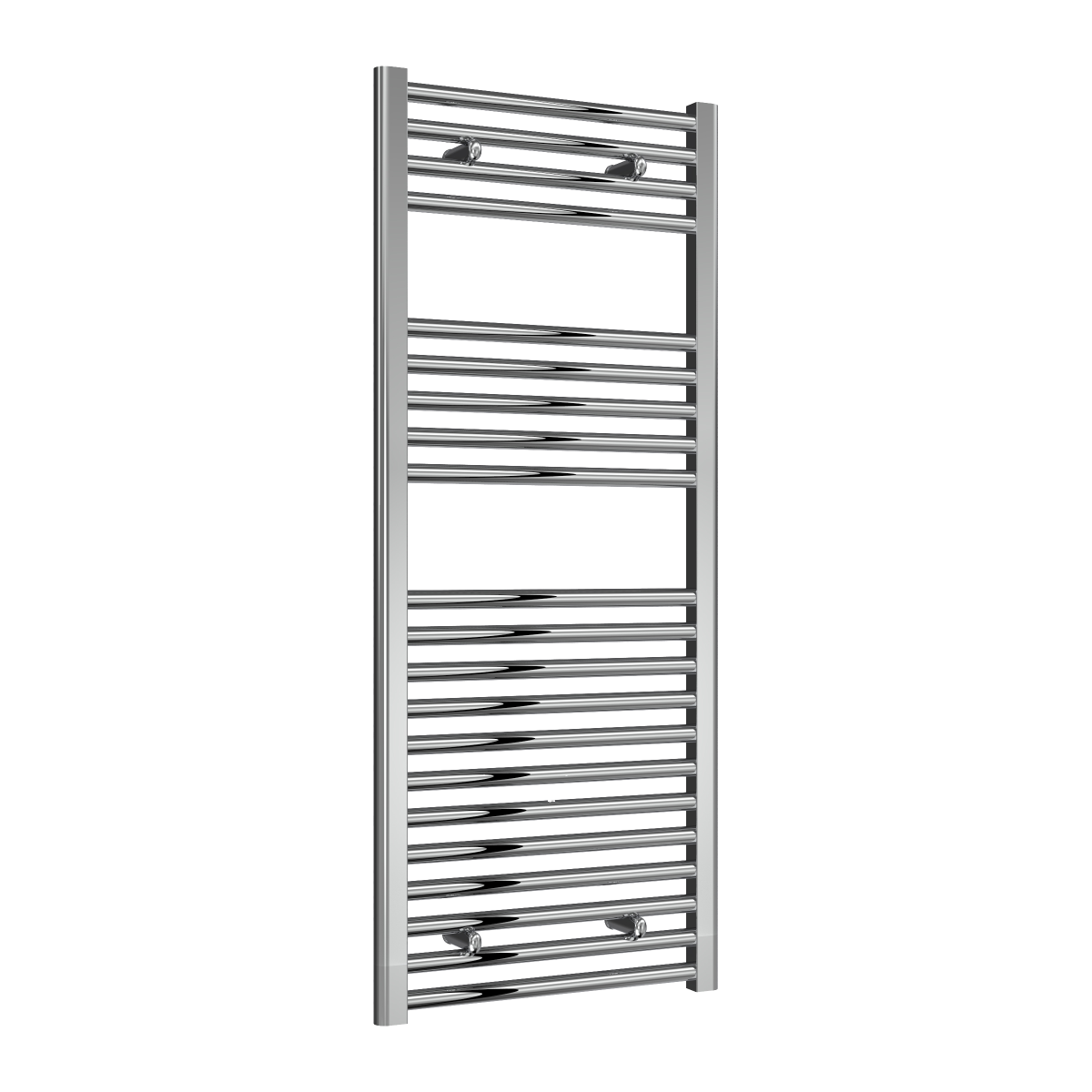Reina Diva Flat Mild Steel Wall Mounted Heated Towel Rail Radiator Chrome