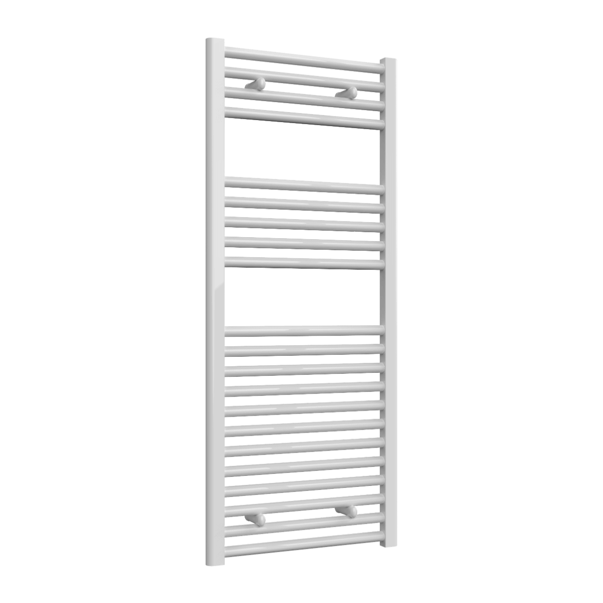 Reina Diva Flat Mild Steel Wall Mounted Heated Towel Rail Radiator White